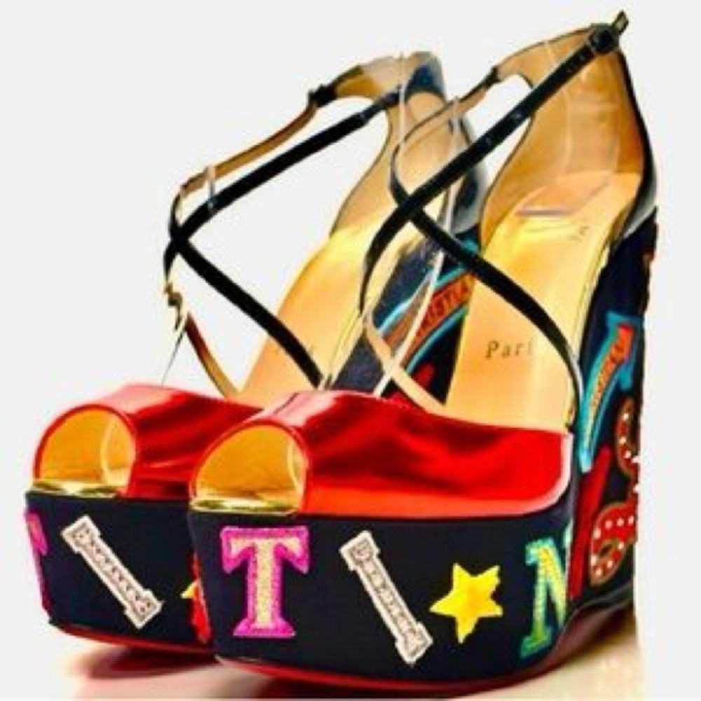 Christian Louboutin Loubi Zeppa 140 Wedges